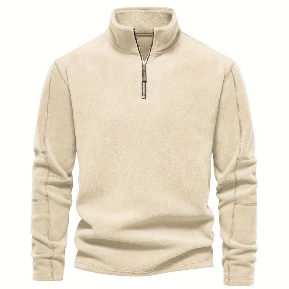 Männersweater Emil mit bequemem halben Reißverschluss