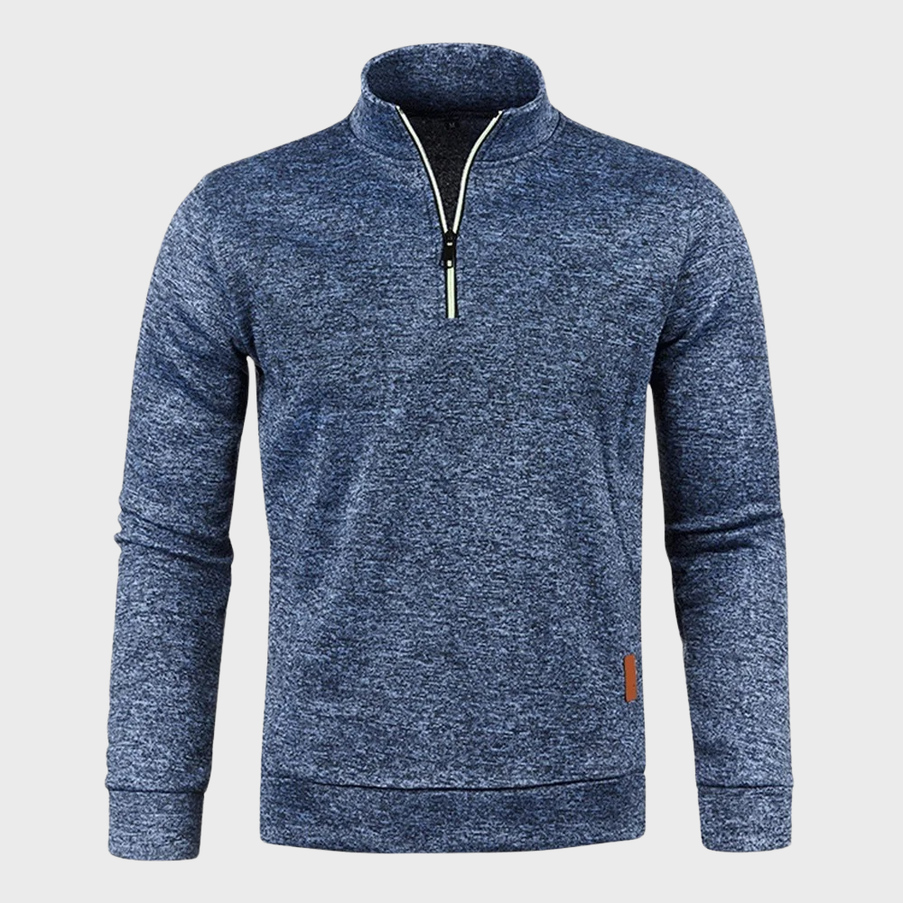 Männer-Pullover mit Reißverschluss - bequem geschnitten - Modell Luca
