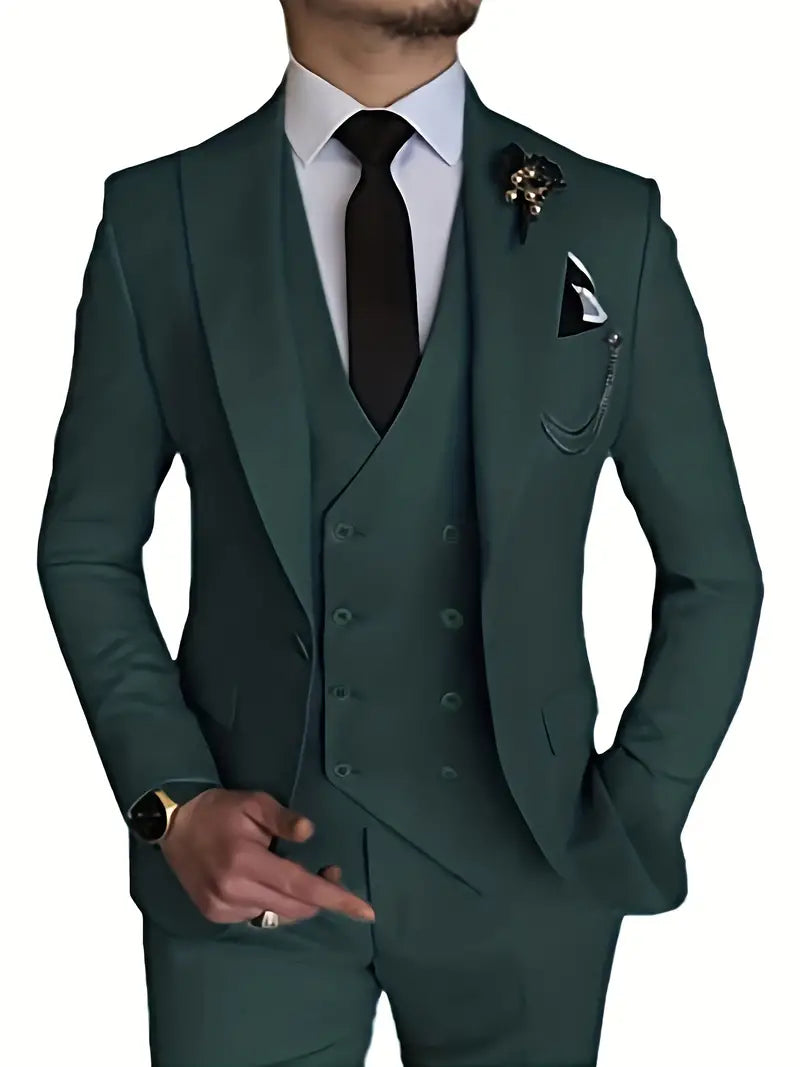 Herren-Anzug: Dreiteiliger Blazer, Weste & Hose – elegant und kombinierbar