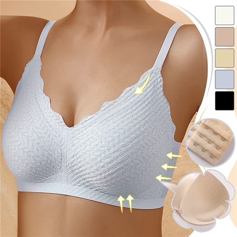 MODEGEIST Damen BH Nahtlos Weicher Stoff Stretch Beige