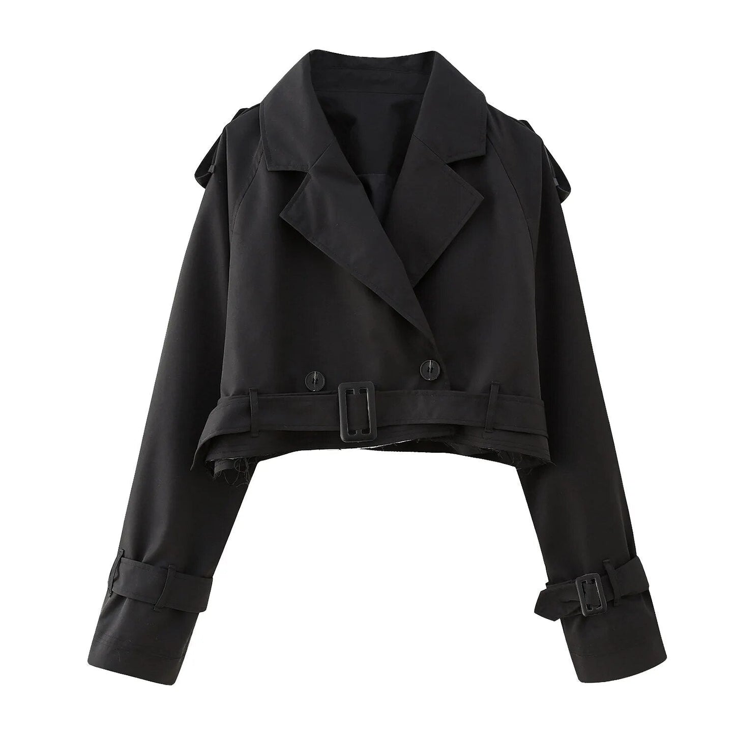 ModeGeist | Cropped Trenchcoat - Stilvoll & Vintage