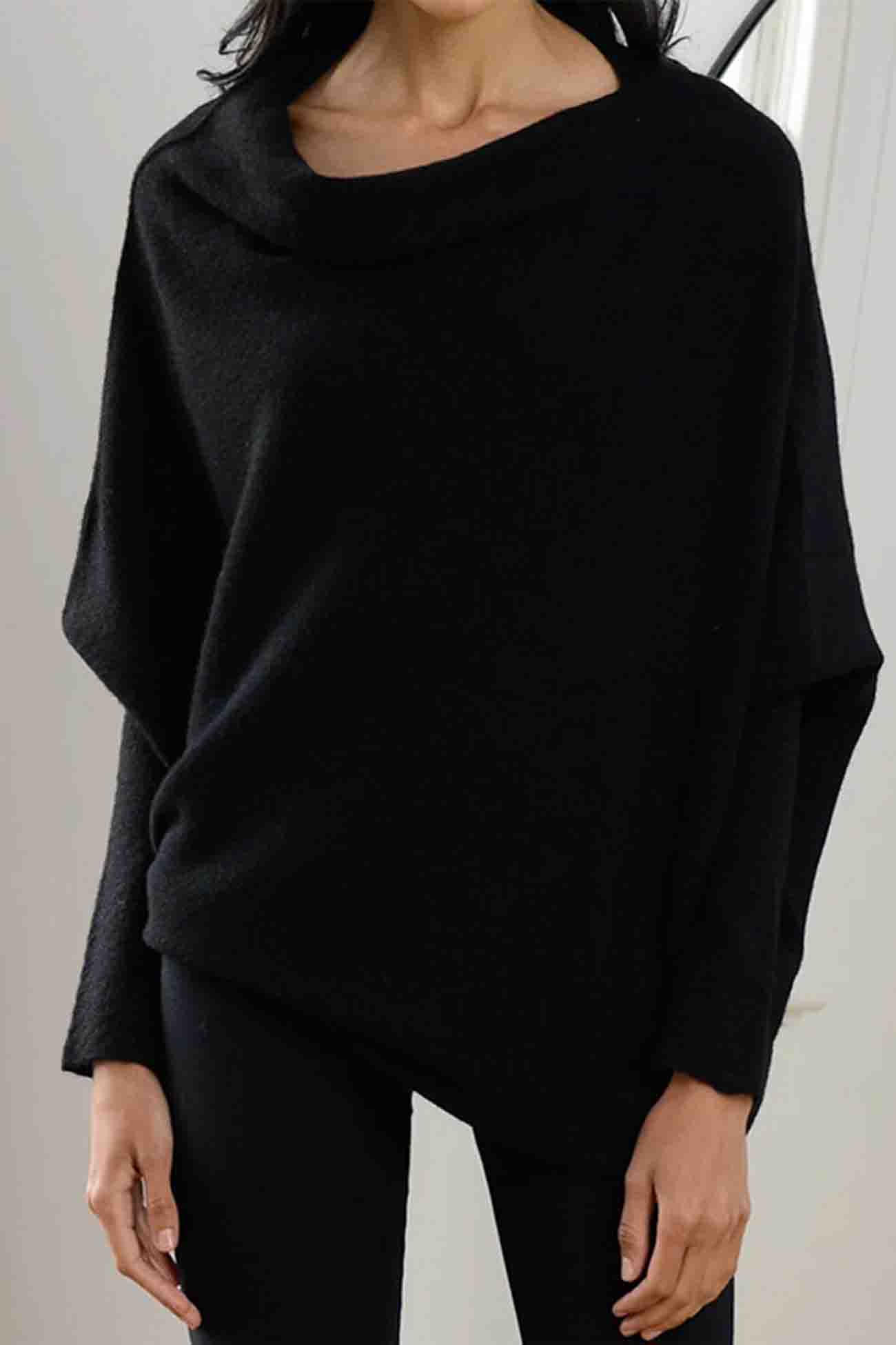 Langarmshirt von Fudus mit Rundhalsausschnitt