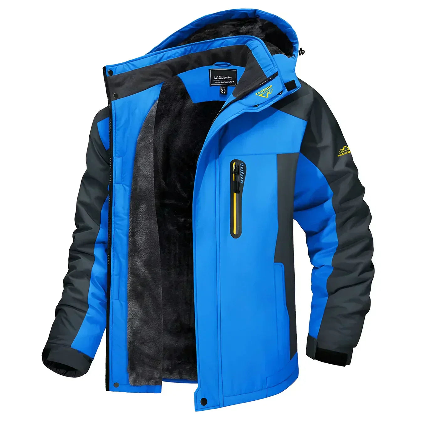 ModeGeist | Wasserdicht gefütterte Herrenjacke mit Kapuze