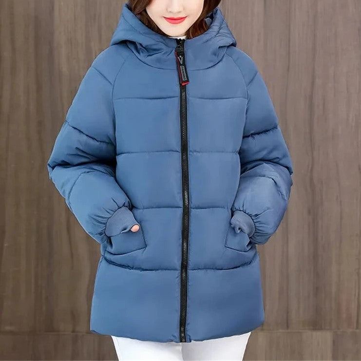 ModeGeist | Lange mit Kapuze und Lockerer Schnitt für Frauen Ideal für Den Winter