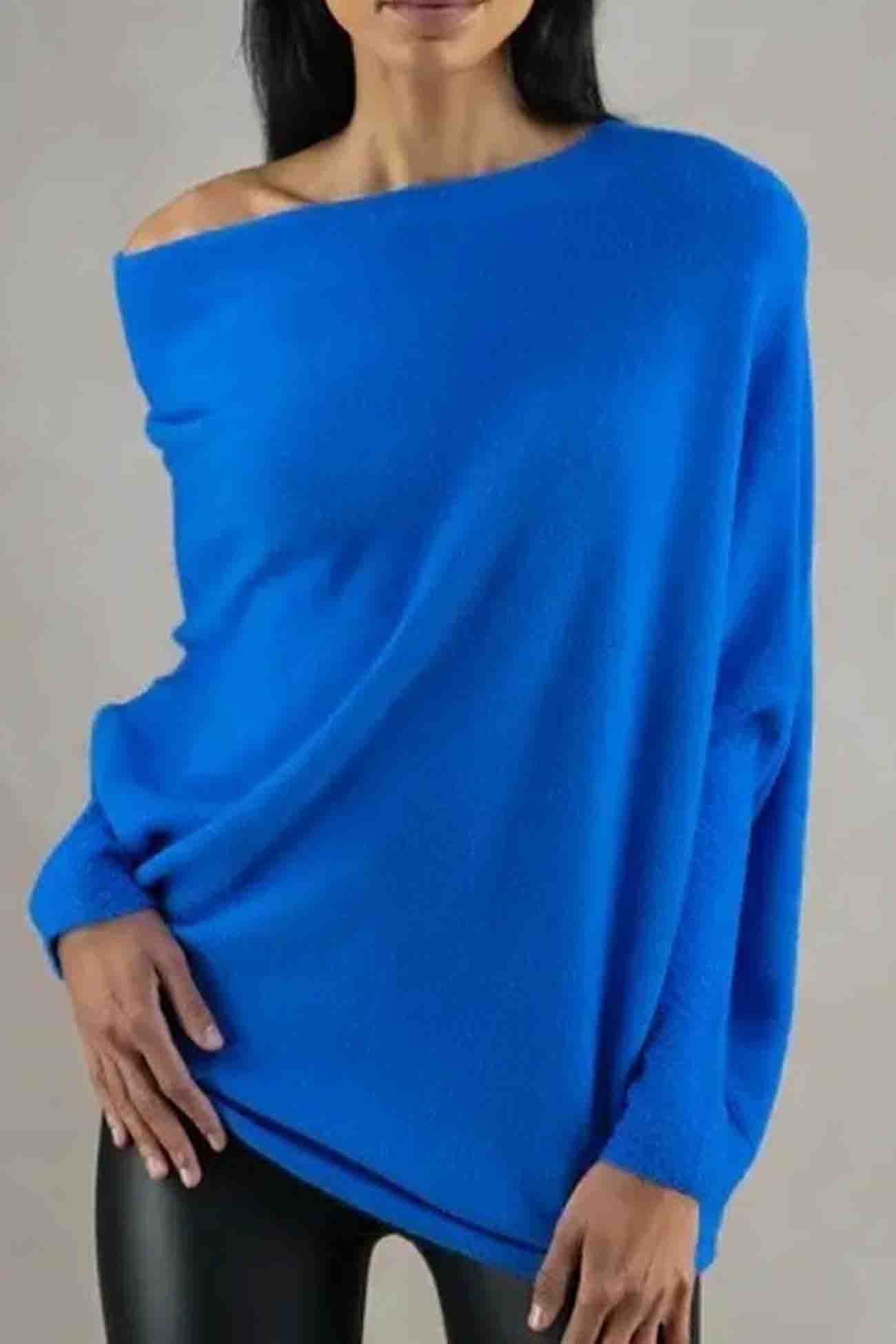 Langarmshirt von Fudus mit Rundhalsausschnitt