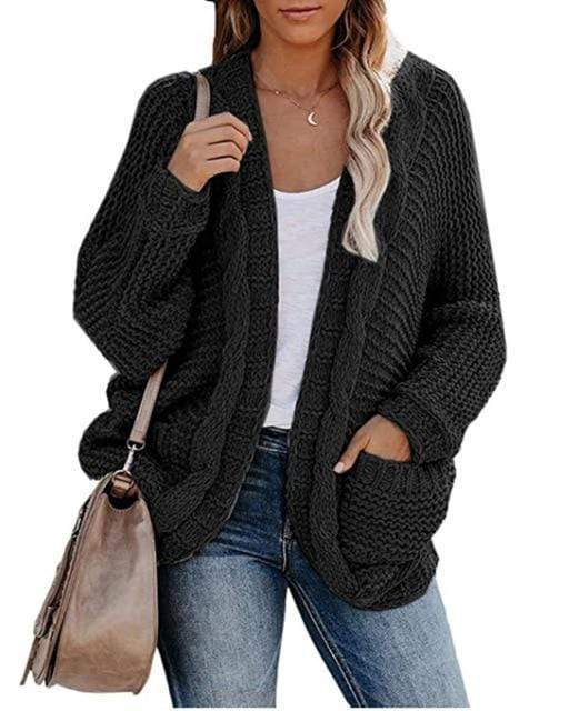 ModeGeist | Boho Strickcardigan Lockeres Design mit Praktischen Taschen