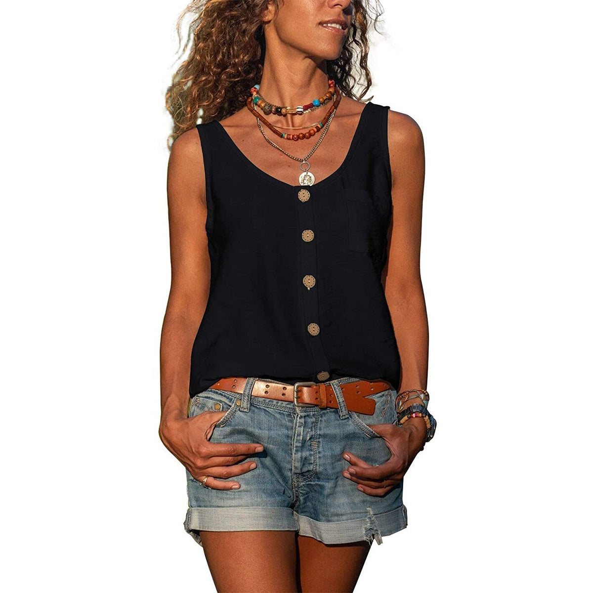 Sommerliches Damen Top im Boho-Stil - Clarissa