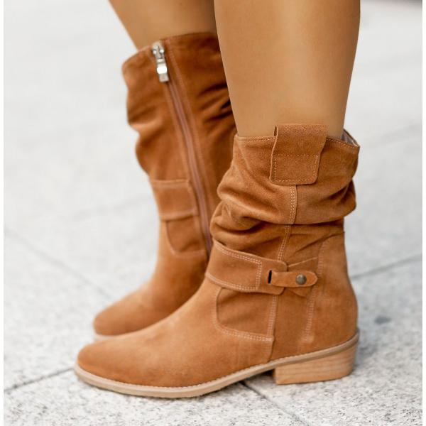 MODEGEIST Damen Ankle-Boots Reißverschluss Comfort+ Sohle
