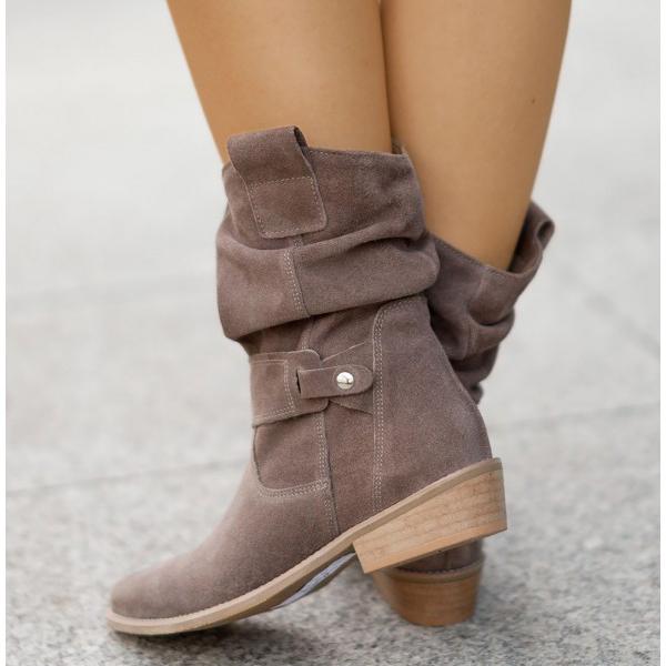 MODEGEIST Damen Stiefeletten Reißverschluss Orthopädisch Comfort
