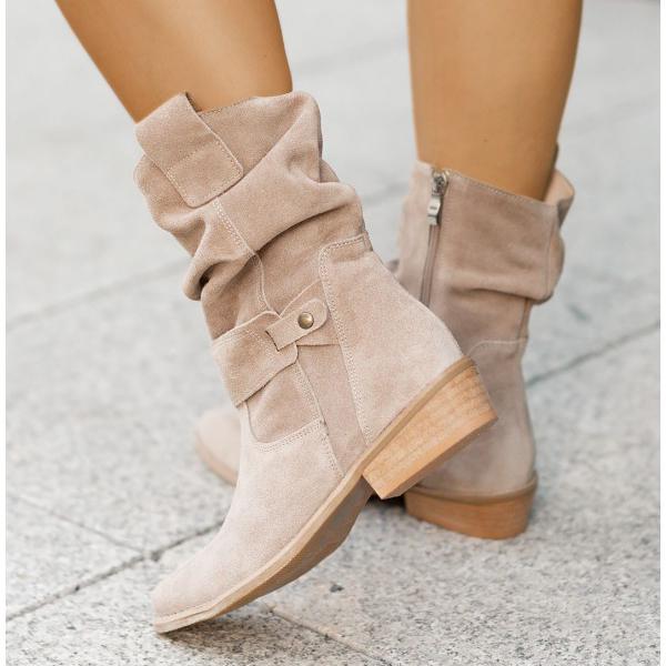 MODEGEIST Damen Ankle-Boots Reißverschluss Comfort+ Sohle