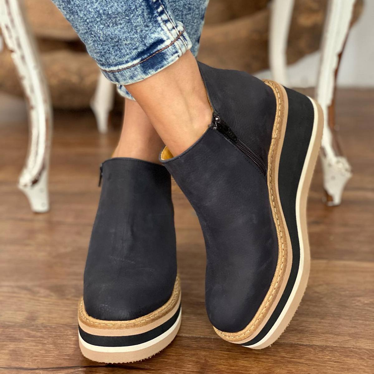 ModeGeist | Modische Orthopädische Stiefeletten