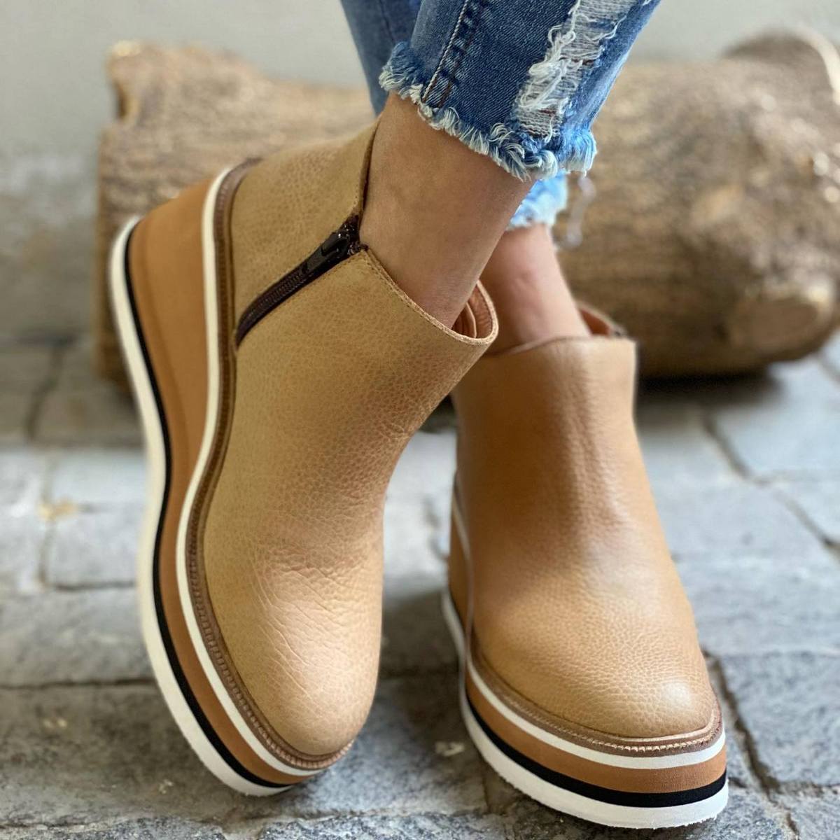 ModeGeist | Modische Orthopädische Stiefeletten