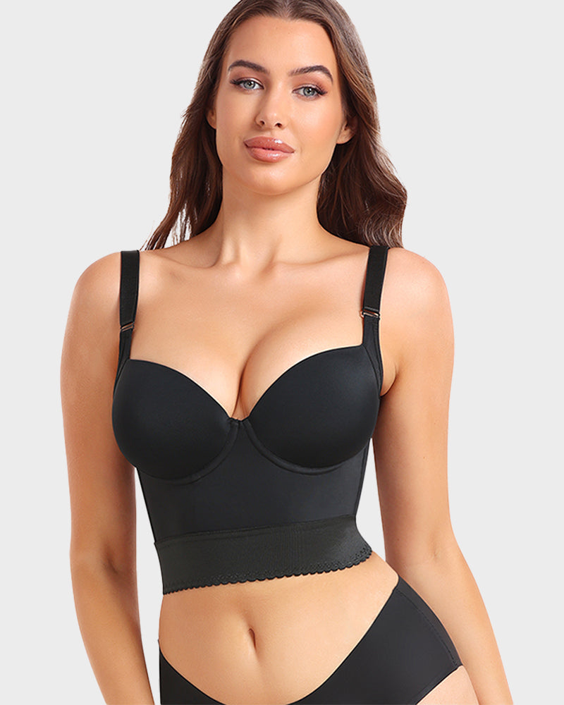 MODEGEIST Damen Longline Push-Up BH Shapewear