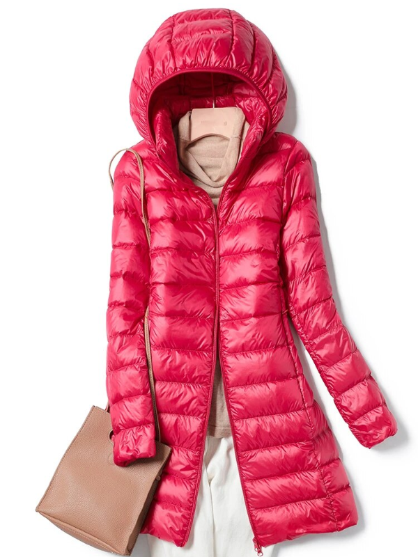 ModeGeist | Lang Daunenjacke - Schön Warm & Stilvoll