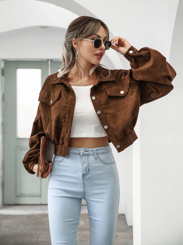 ModeGeist | Cropped Bomberjacke - Lässig & Stilvoll