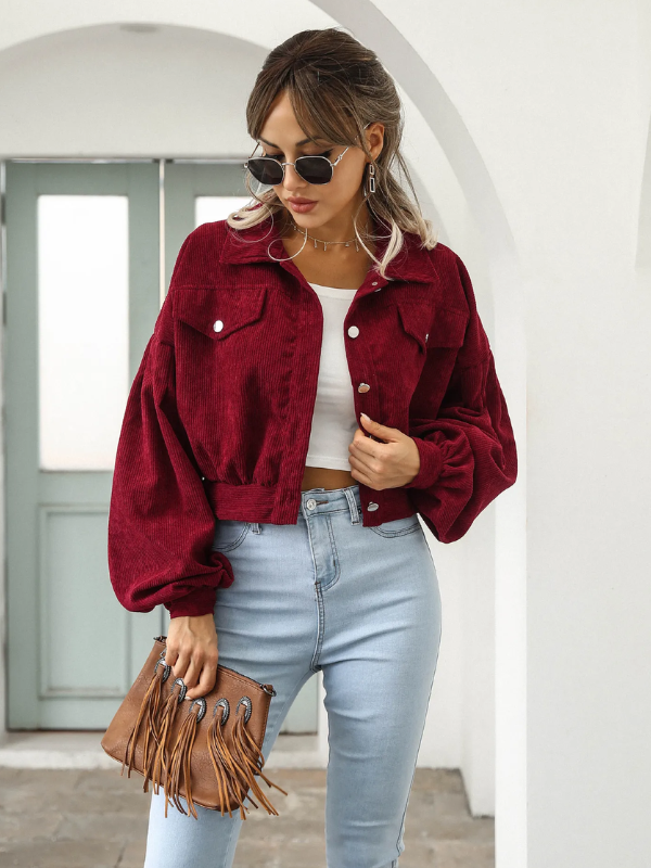 ModeGeist | Cropped Bomberjacke - Lässig & Stilvoll