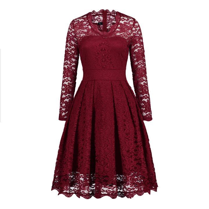 ModeGeist | Knopfron Laced Sleeve Kleid