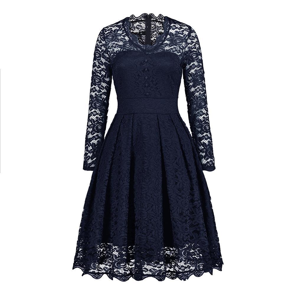 ModeGeist | Knopfron Laced Sleeve Kleid