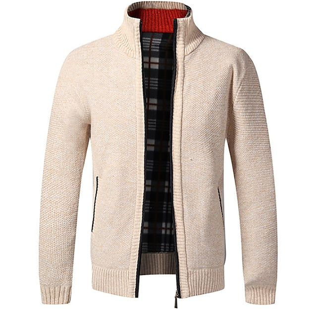 Herren-Strickjacke mit Reißverschluss