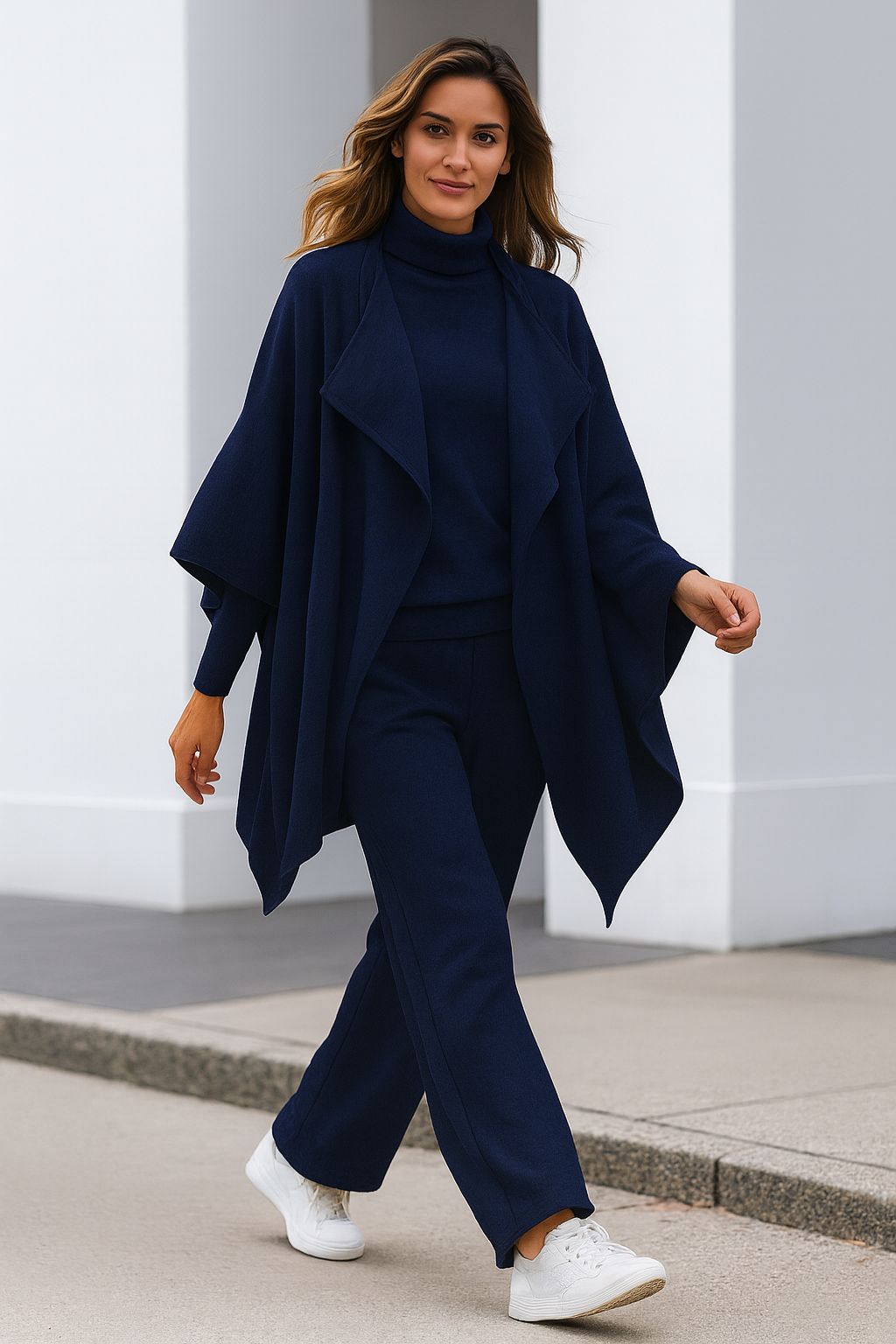 ModeGeist | Strick-Set mit Strickjacke, Oberteil und Hose