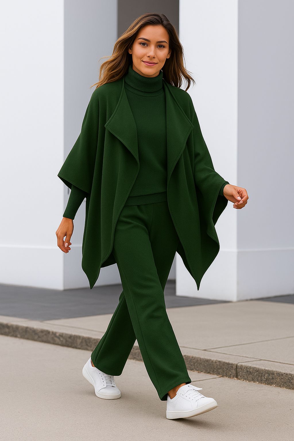 ModeGeist | Strick-Set mit Strickjacke, Oberteil und Hose