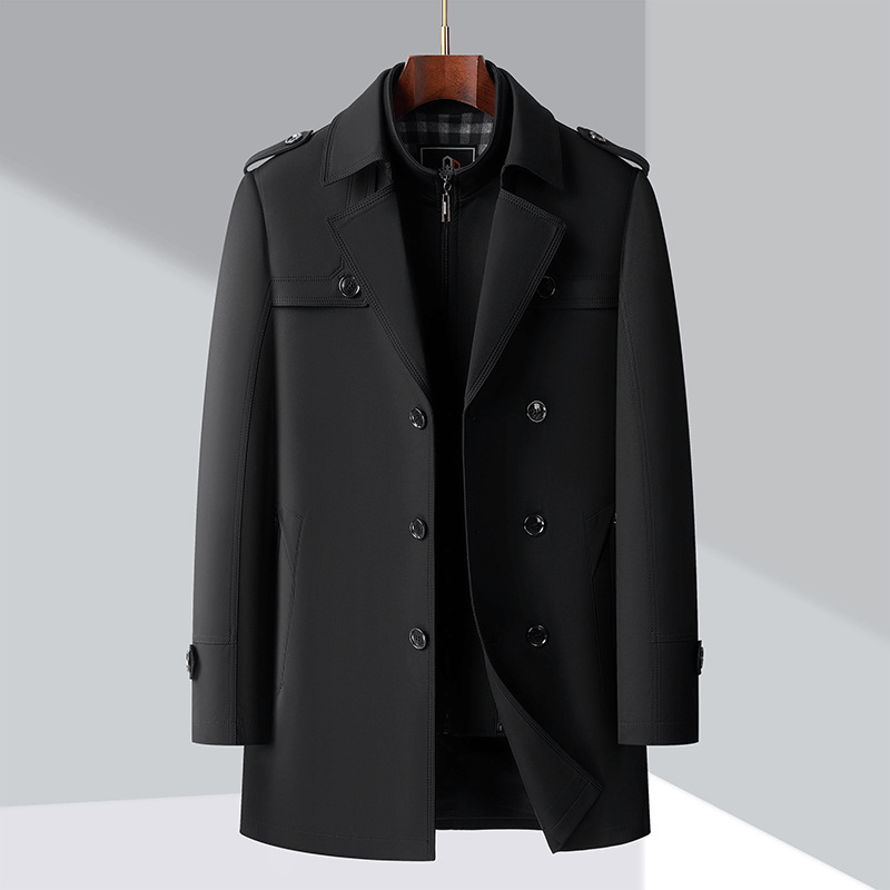 ModeGeist | Herren Doppelreiher Trenchcoat