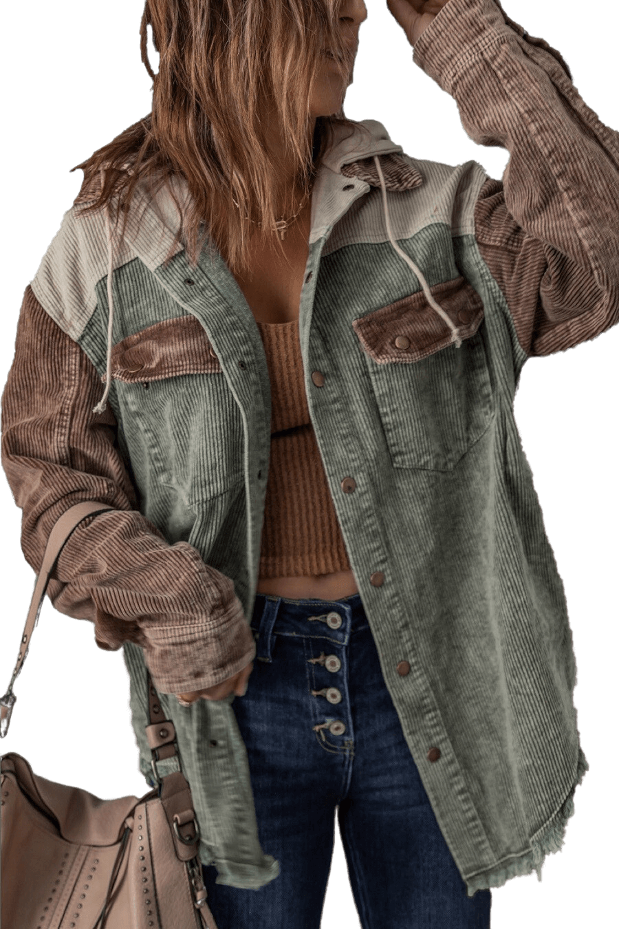 ModeGeist | Damenjacke Mit Retro Look Und Funktionalen Taschen
