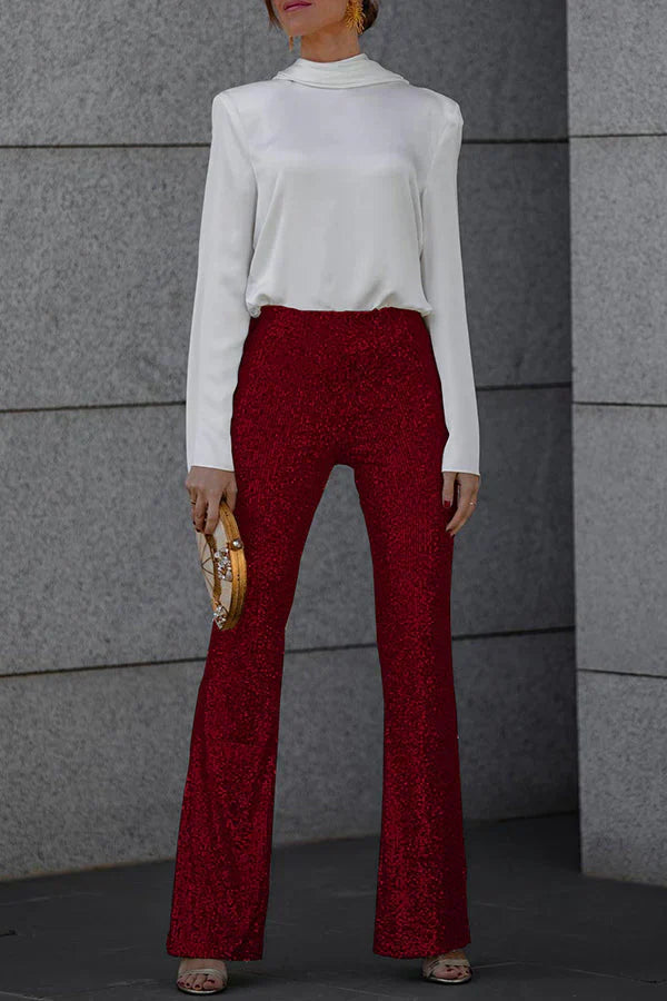 PEGGY Glockenbodenhose mit Pailletten