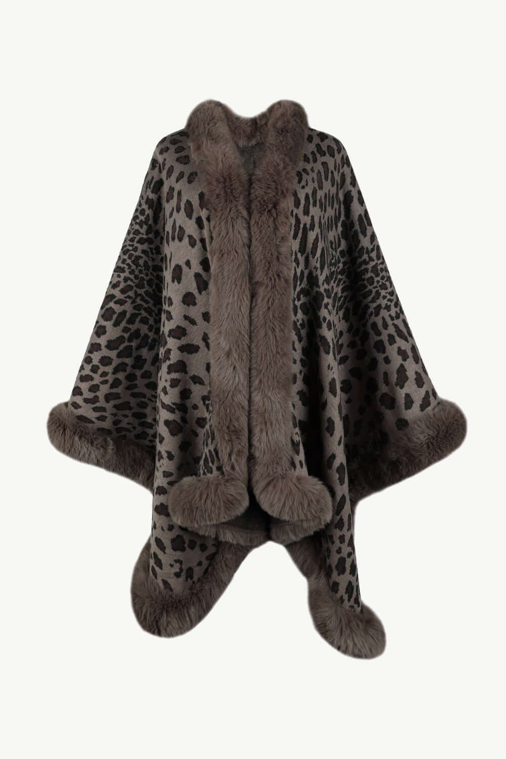 ModeGeist | Leopardenmuster Offenes Poncho