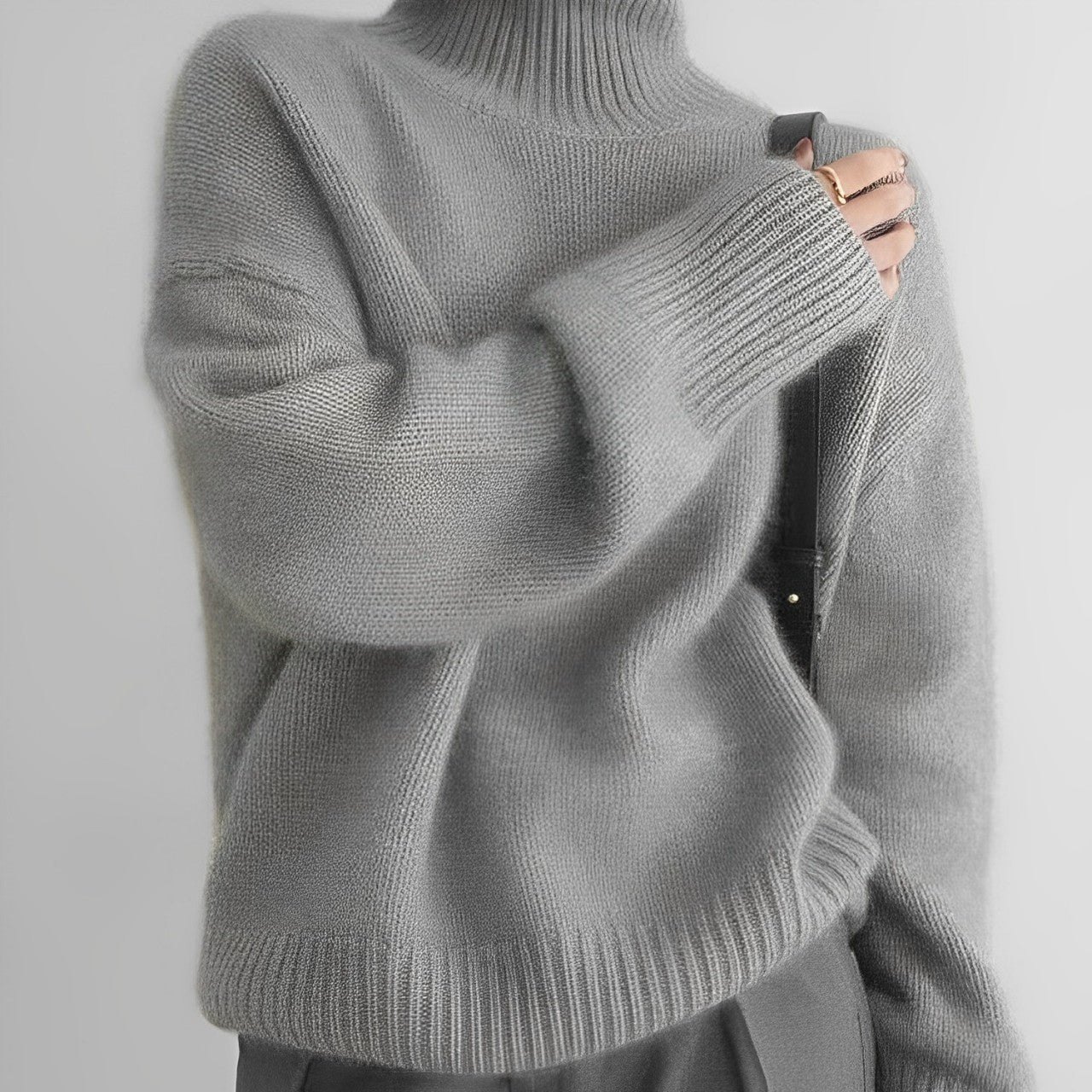 Merla: Hochgeschlossener Kaschmirpullover