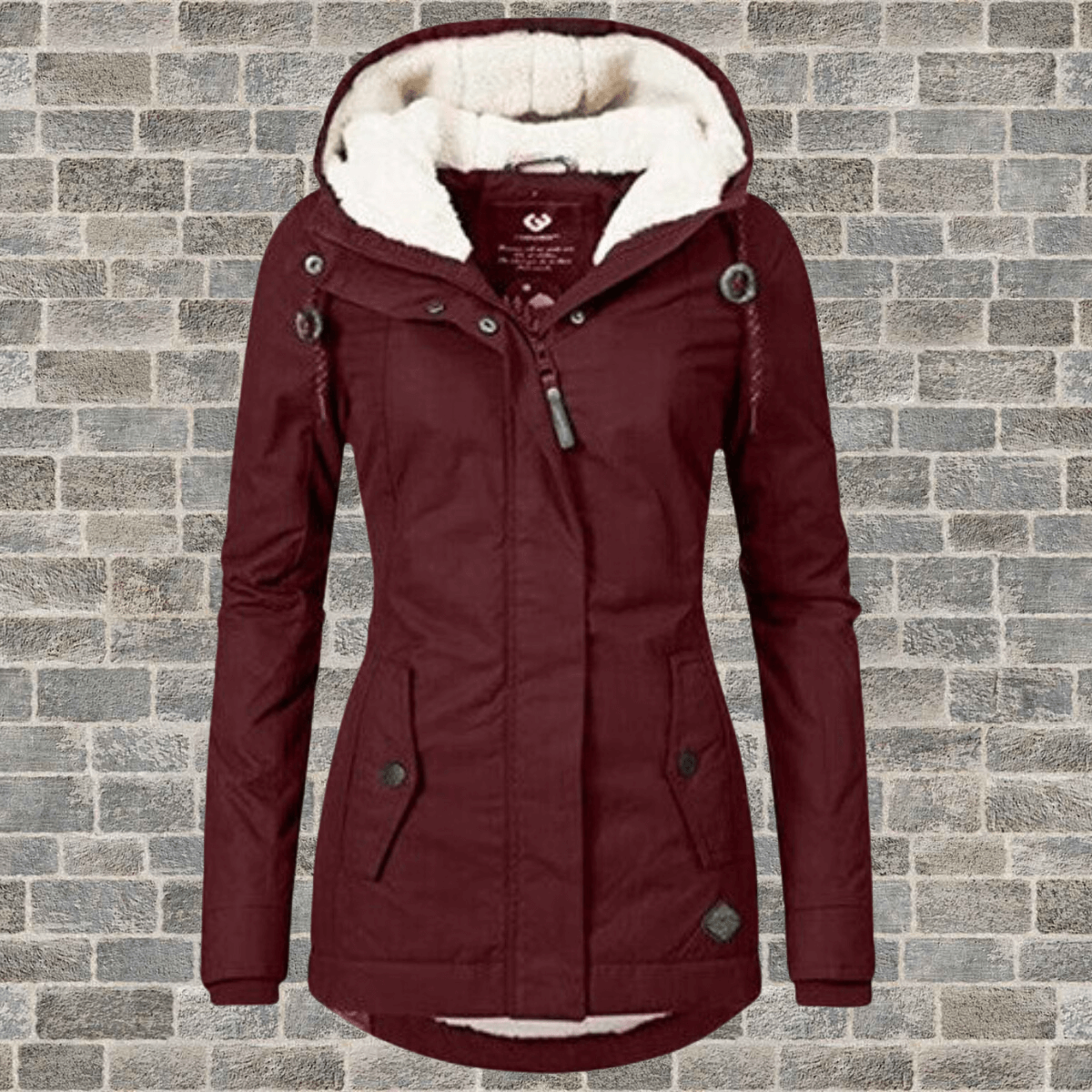 ModeGeist | Damen Lange Winterjacke mit luxuriösem Pelzfutter