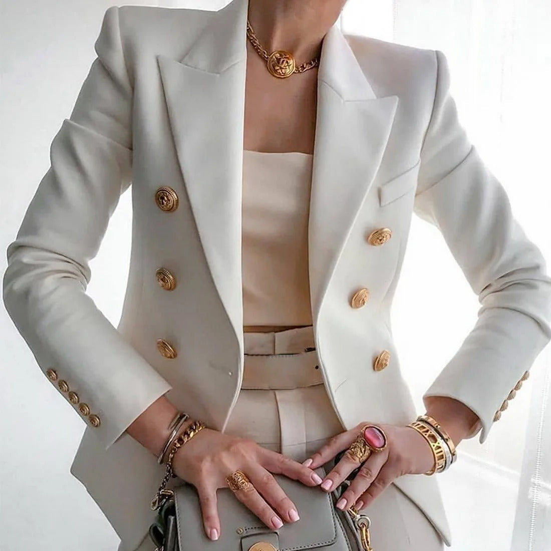 ModeGeist | Eleganter Langarm-Blazer für Damen