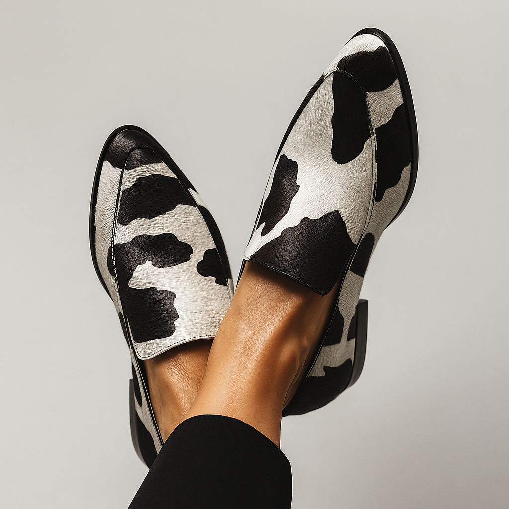 MODEGEIST Damen Moderne Loafer elegantes Design vielseitiger Stil Leder