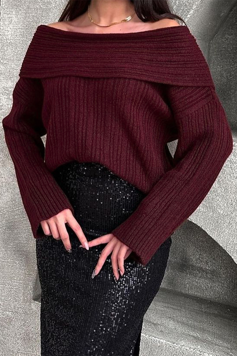 ModeGeist | chunkiger, gestrickter Wintersweatshirt