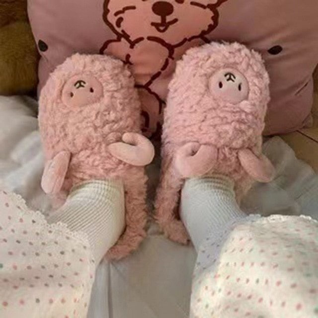 ModeGeist | Bequeme Damen Hausschuhe mit Tiermuster