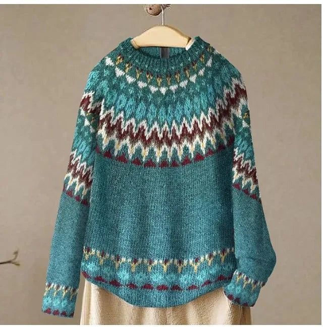 ModeGeist | Nordisk Strickpullover Weiche Wollmischung Gemütliche Eleganz