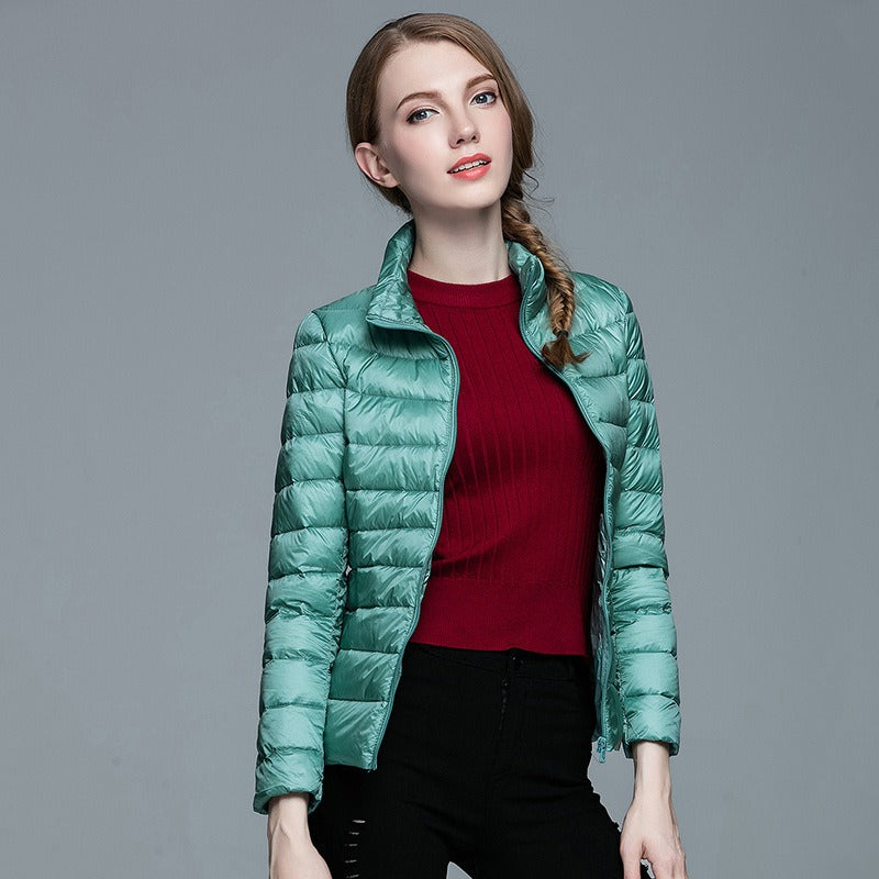 Leichte, warme Daunenjacke Hazel mit Reißverschluss
