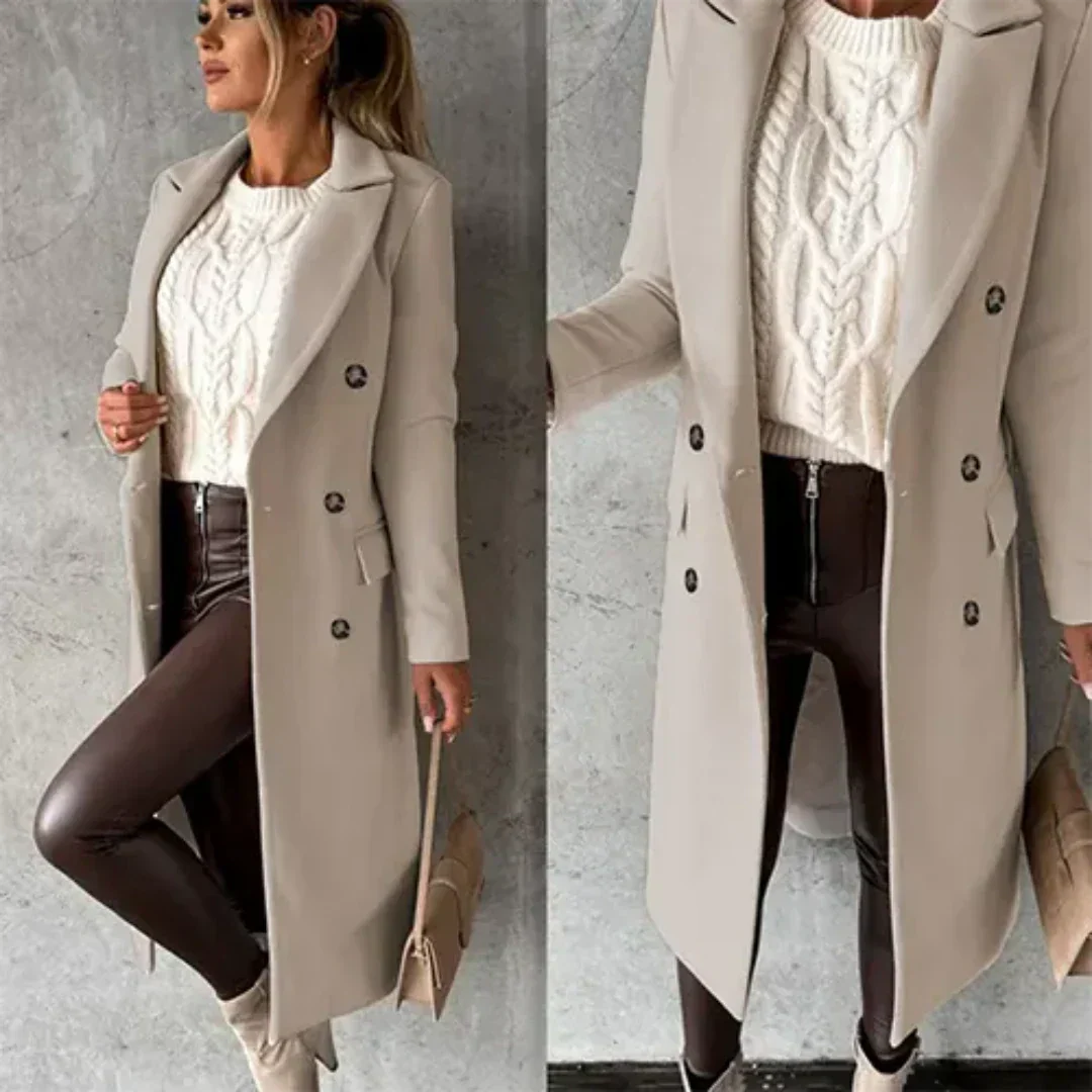 ModeGeist | Damen Warme Trench Mantel - Winter