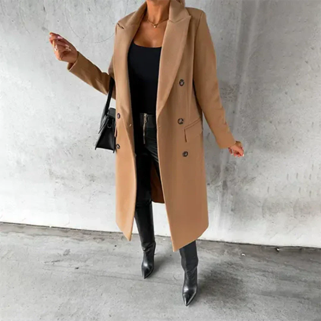 ModeGeist | Chaya Damen Winter Lang Trench Mantel Warme