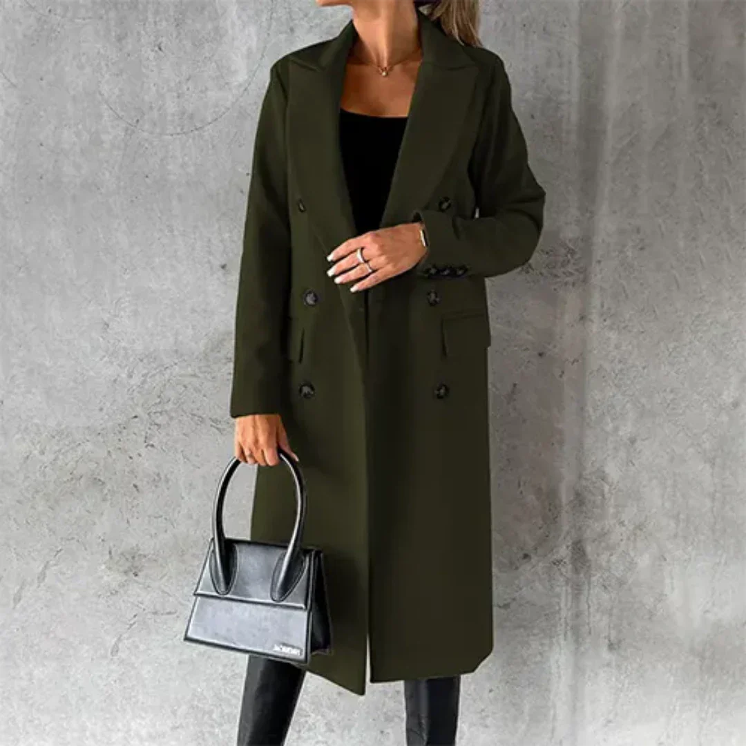ModeGeist | Chaya Damen Winter Lang Trench Mantel Warme