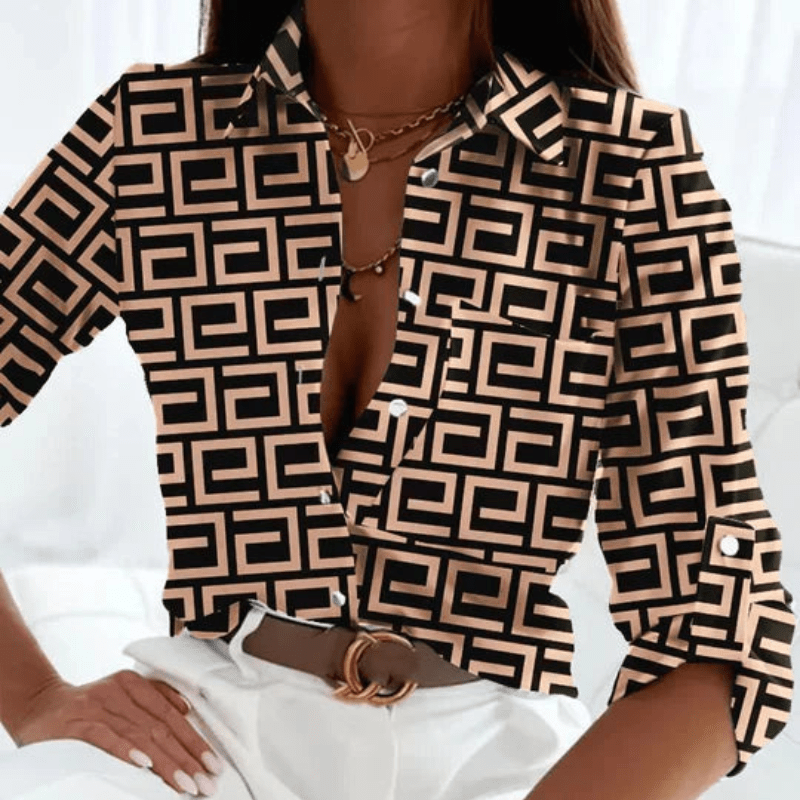 MODEGEIST Damen Top: Maritim gestreifte Bluse