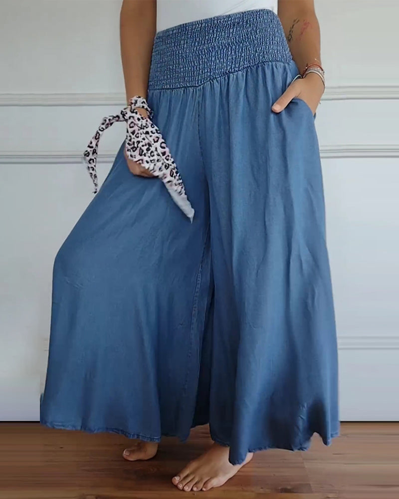 Enza Wide-Leg Trousers