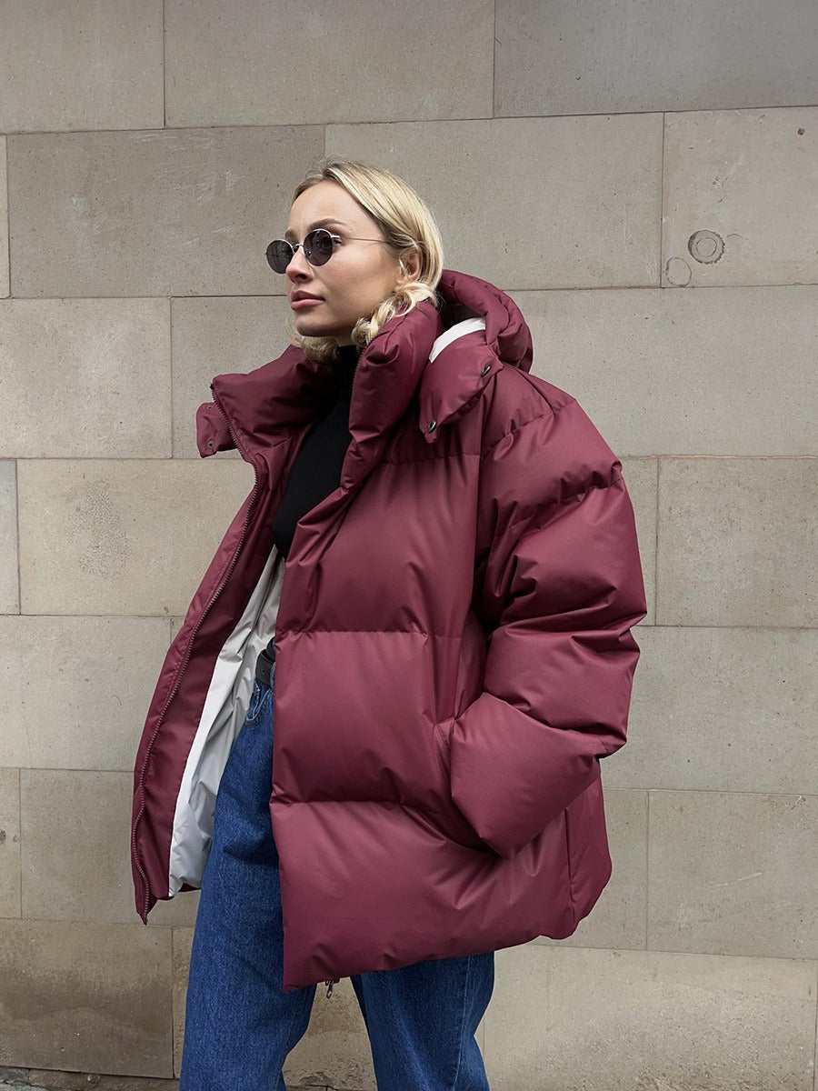 Jayleen: Warmer, wattierter Wintermantel