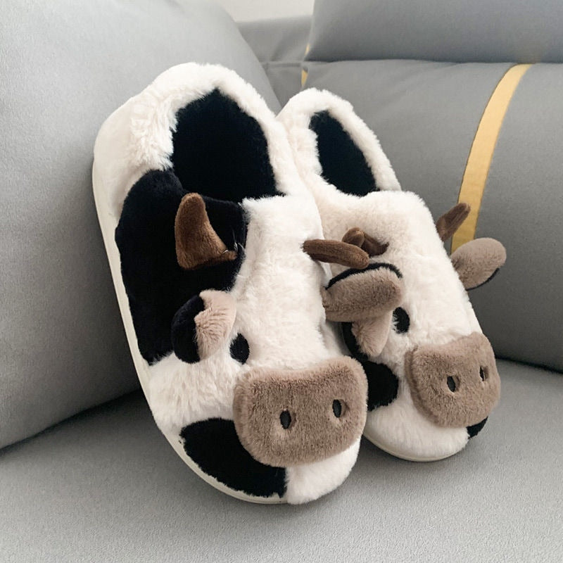 ModeGeist | Bequeme Damen Hausschuhe mit Tiermuster