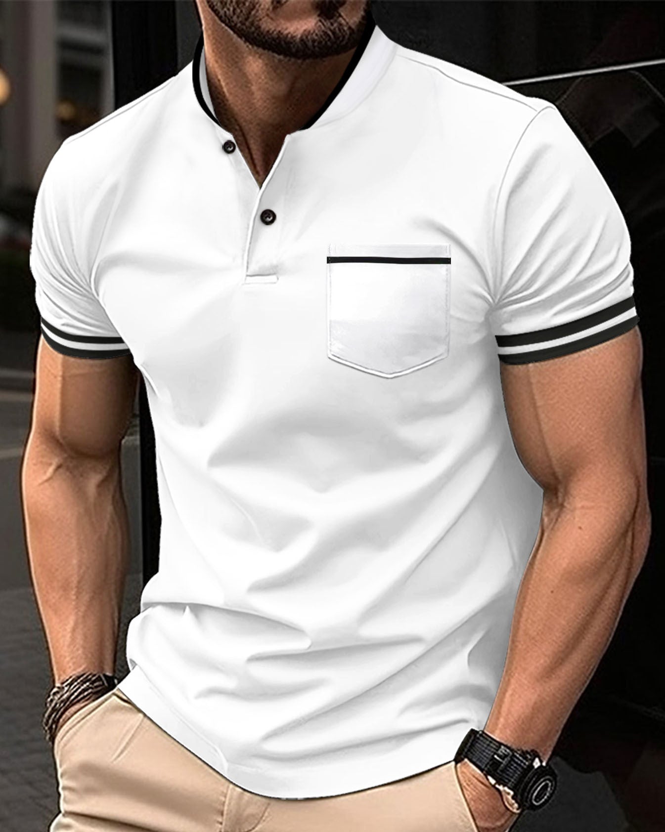 Teodor Baumwoll-Poloshirt für Herren in lässiger Ausführung