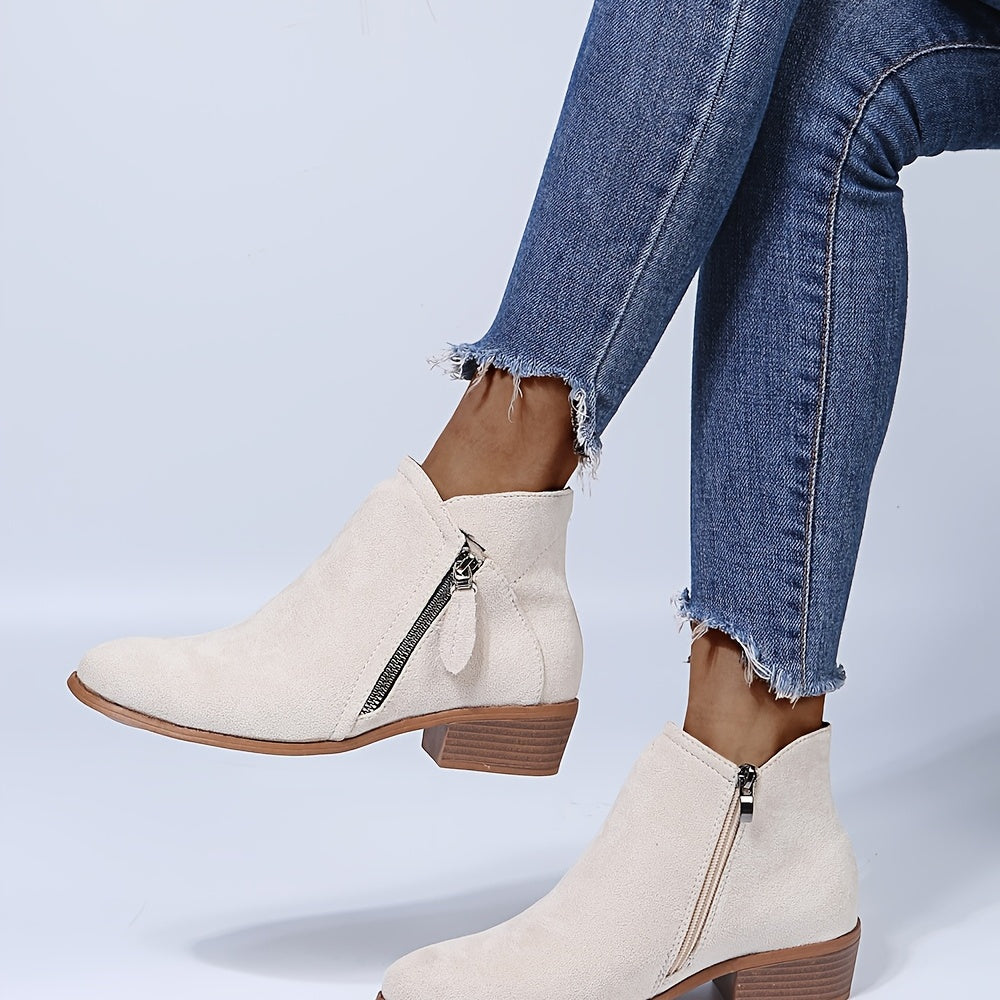 Damen-Stiefeletten Klaudia: Elegantes Design mit praktischem Reißverschluss