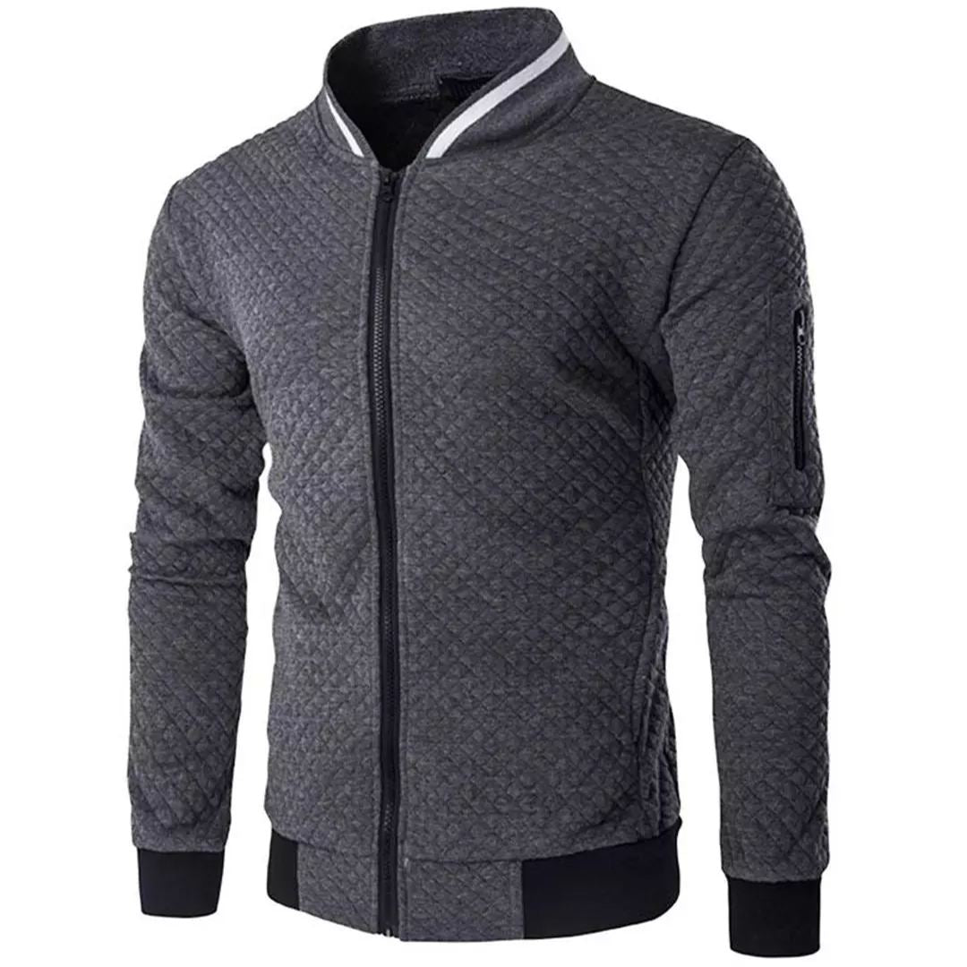 ModeGeist | Jacquard Zip-Bomberjacke