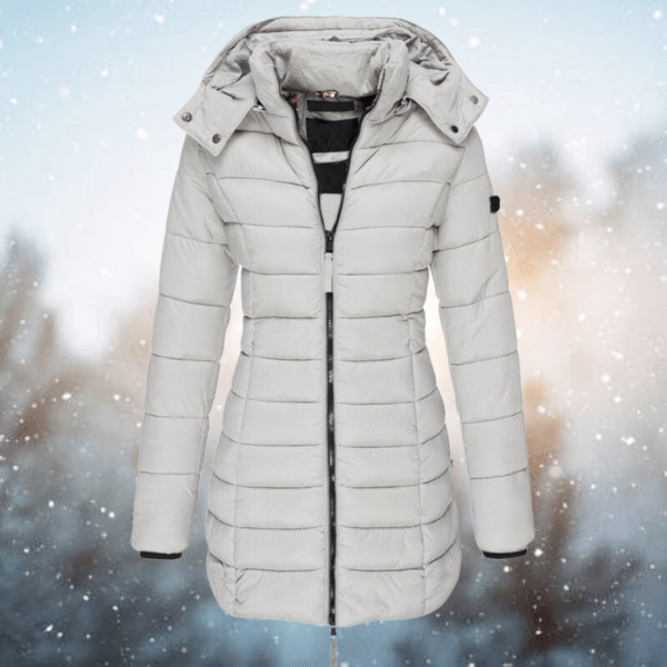 ModeGeist | Damen Langjacke Gepolsterte Pufferjacke