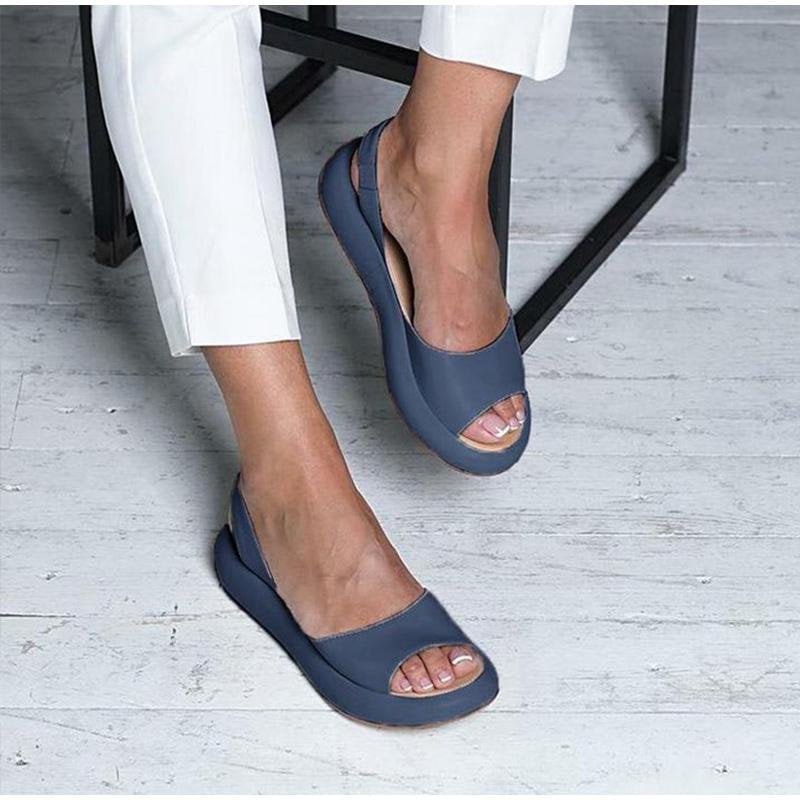 Damen Sandalen: Elegante offene Plateausandalen