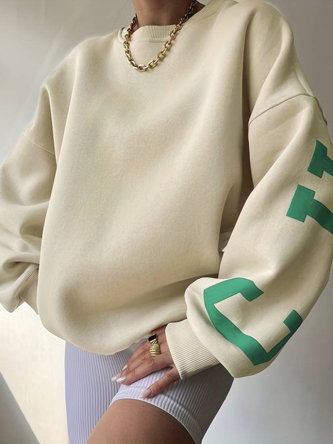 Sportliches Sweatshirt in Übergröße von Fudus